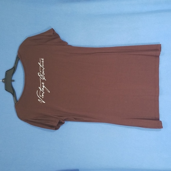 Vintage Couture Brown Shirt Size L - Picture 4 of 9